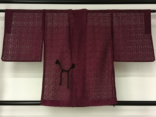 平和屋着物▽道中着 スリーシーズン 春夏秋 塵除け 花尽くし文 正絹 逸品 AABI4676jh