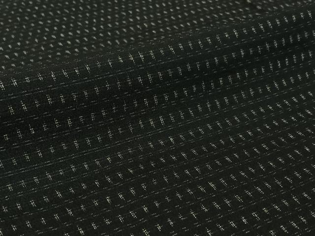 平和屋着物▽上質な紬 単衣 横段文 正絹 逸品 AABI4678jh