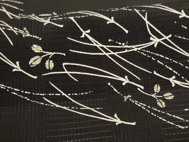 平和屋着物*夏物 男性 訪問着 変わり絽 萩 金彩 キングサイズ 正絹 逸品 AABI4688jd
