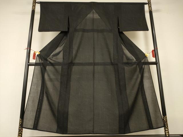 平和屋着物*夏物 なつ大島 紗紬 薄文 反端付き 正絹 逸品 AABI4690jd