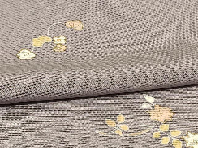 平和屋着物*夏物 小紋 絽 友禅 草花文 金彩 正絹 逸品 AABI4702jd