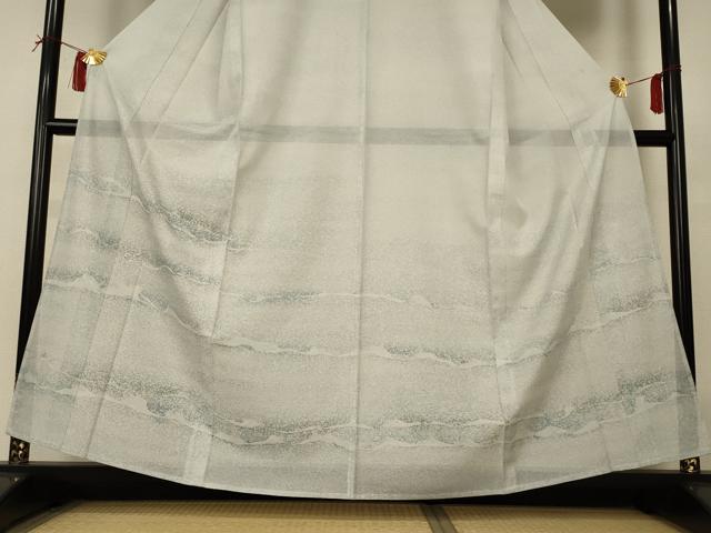 平和屋着物*夏物 洗える最高級着物 <英>はなぶさ謹製 訪問着 絽 霞文 洗える着物 AABI4719jd