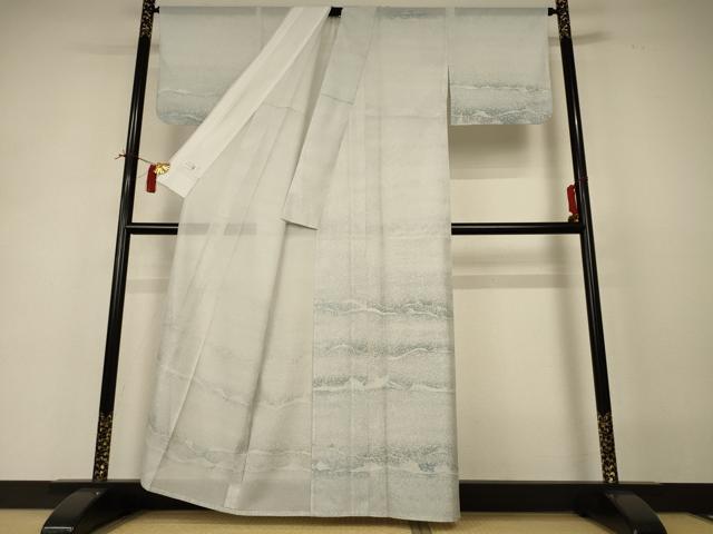 平和屋着物*夏物 洗える最高級着物 <英>はなぶさ謹製 訪問着 絽 霞文 洗える着物 AABI4719jd