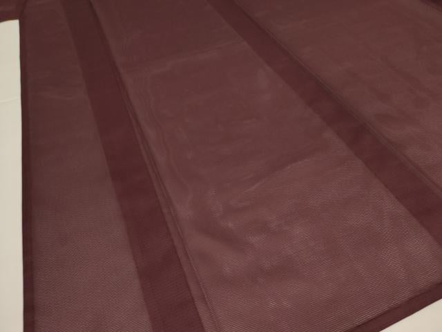 平和屋着物*夏物 色無地 絽 黒鳶色 洗える着物 AABI4732jd