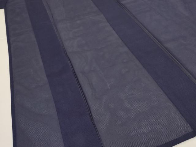 平和屋着物*夏物 色無地 絽 青褐色 洗える着物 AABI4733jd