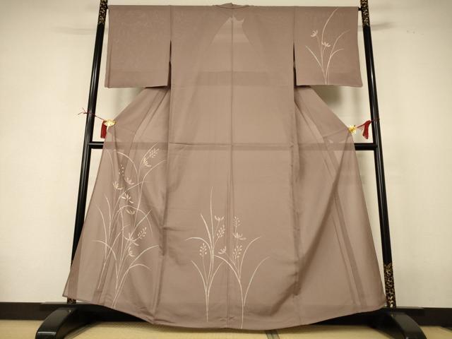 平和屋着物*夏物 訪問着 絽 草花文 三越扱い 正絹 逸品 AABI4746jd