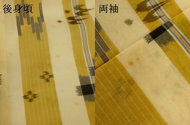 平和屋着物*夏物 本場琉球絣 夏琉球 証紙付き 正絹 逸品 AABI4760jd
