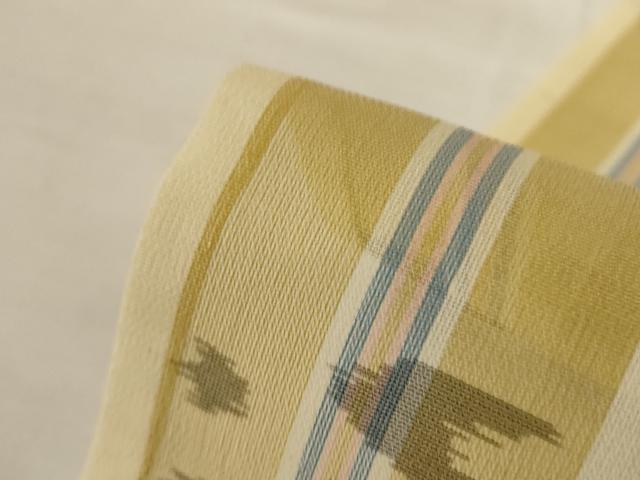 平和屋着物*夏物 本場琉球絣 夏琉球 証紙付き 正絹 逸品 AABI4760jd