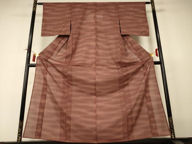 平和屋着物*夏物 小紋 絽 霞文 正絹 逸品 未使用 AABI4761jd