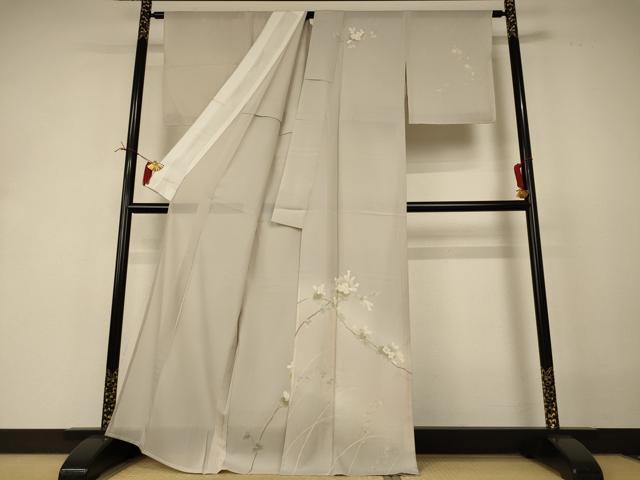 平和屋着物*夏物 訪問着 絽 枝花文 暈し染め 正絹 逸品 未使用 AABI4763jd