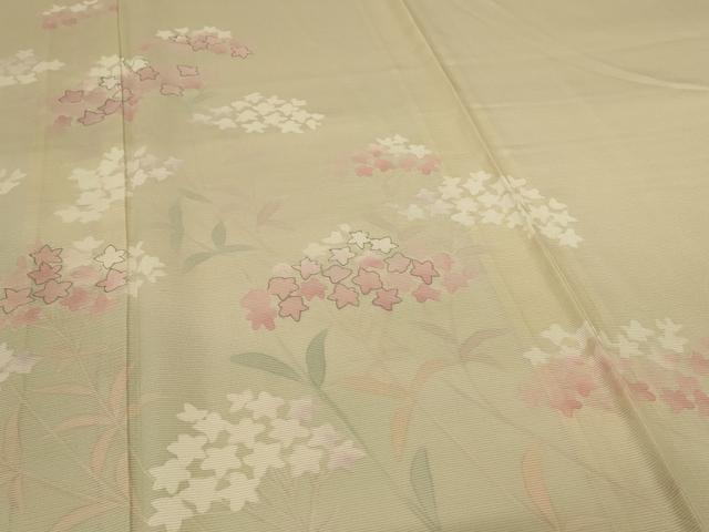 平和屋着物*夏物 訪問着 絽 草花文 正絹 逸品 AABI4775jd