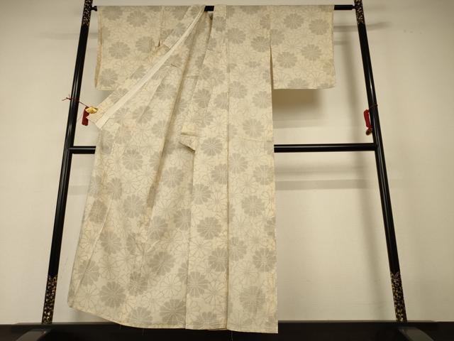 平和屋着物*夏物 本場大島紬 夏大島 舞花文 正絹 逸品 AABI4779jd
