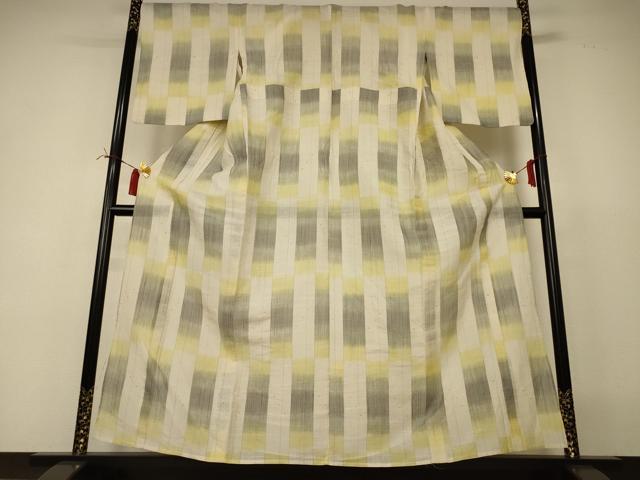 平和屋着物*夏物 紗紬 間道 正絹 逸品 AABI4790jd