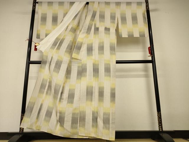 平和屋着物*夏物 紗紬 間道 正絹 逸品 AABI4790jd