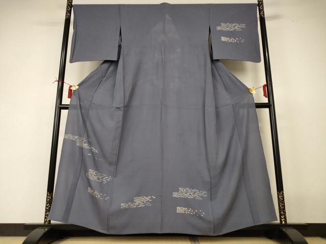 平和屋着物*夏物 訪問着 絽 花松文 金銀彩 正絹 逸品 AABI4791jd