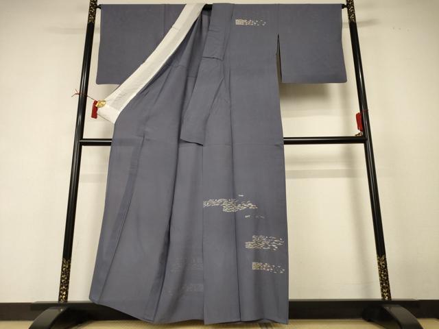 平和屋着物*夏物 訪問着 絽 花松文 金銀彩 正絹 逸品 AABI4791jd