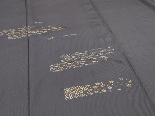 平和屋着物*夏物 訪問着 絽 花松文 金銀彩 正絹 逸品 AABI4791jd