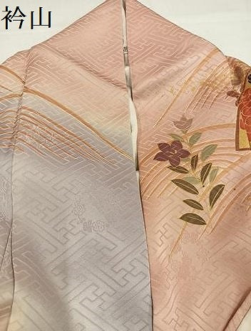 平和屋着物●豪華振袖 駒刺繍 地紙立波草花文 金彩 鈴乃屋扱い 正絹 逸品 AABI4821ph