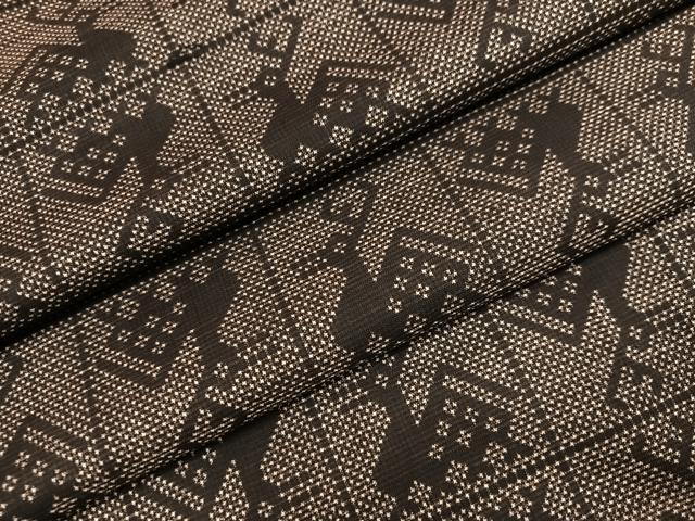 平和屋着物●本場大島紬 一元7マルキ 有栖川文様 正絹 逸品 AABI4824ph