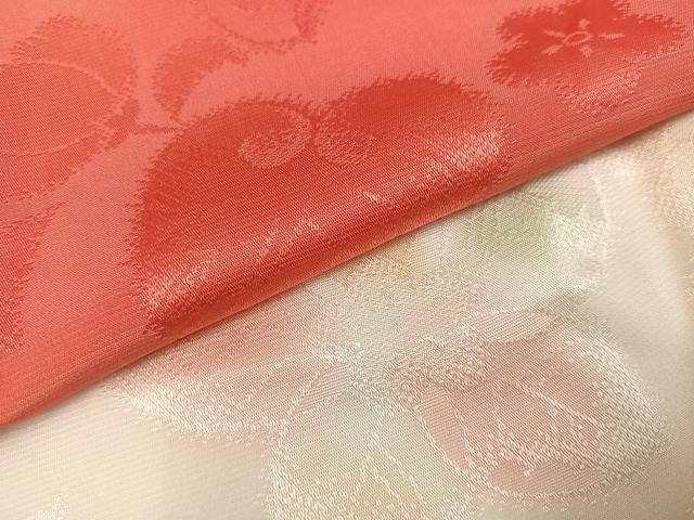 平和屋着物●振袖用長襦袢 無双仕立て 辻が花地紋 暈し染め 半衿刺繍 正絹 逸品 AABI4826ph