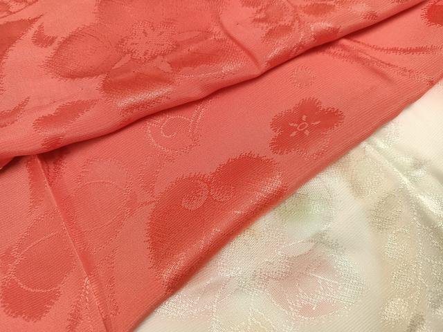 平和屋着物●振袖用長襦袢 無双仕立て 辻が花地紋 暈し染め 半衿刺繍 正絹 逸品 AABI4826ph
