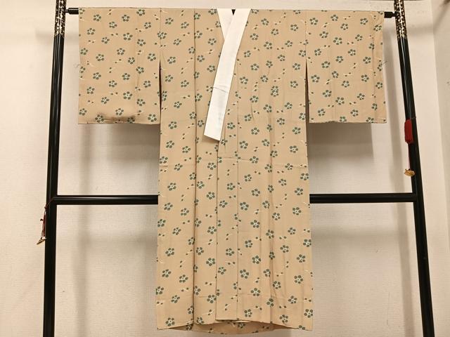 平和屋着物●長襦袢 無双仕立て 枝梅文 正絹 逸品 未使用 AABI4829ph