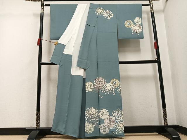 平和屋着物●訪問着 友禅 花尽くし 正絹 逸品 AABI4835ph