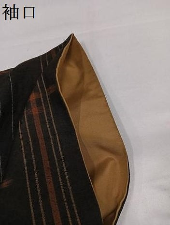平和屋着物●国指定重要無形文化財 本場久米島紬 手織 正絹 逸品 AABI4836ph