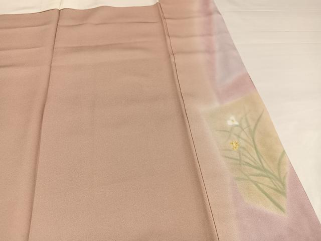 平和屋着物●訪問着 草花文 暈し染め 鈴乃屋扱い 正絹 逸品 AABI4878ph
