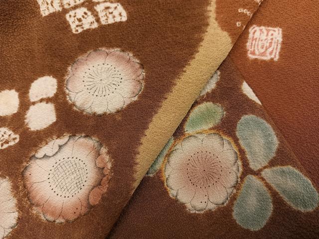 平和屋着物●十日町 名門 滝泰謹製 訪問着 辻が花 金彩 正絹 逸品 AABI4886ph