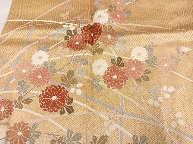 平和屋着物●訪問着 枝花文 暈し染め そごう扱い 正絹 逸品 AABI4892ph