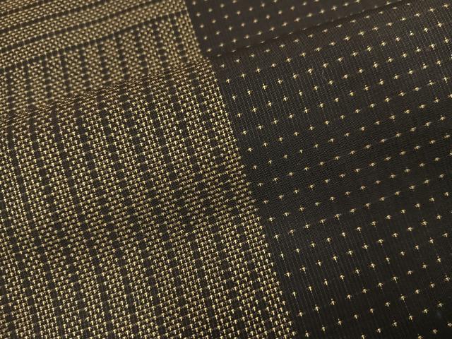 平和屋着物●本場大島紬 カタス7マルキ 間道 正絹 逸品 AABI4900ph