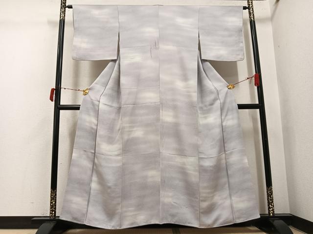平和屋着物●上質な小紋 霞文 暈し染め 正絹 逸品 AABI4913ph
