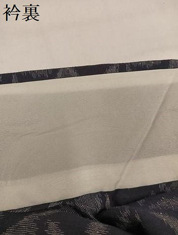 平和屋着物●久留米絣 単衣 亀甲文 綿 逸品 AABI4917ph