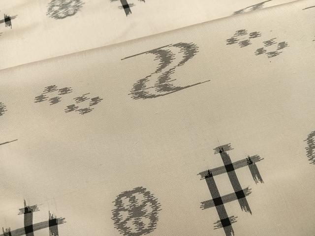 平和屋着物●本場琉球絣 紬 正絹 逸品 AABI4918ph