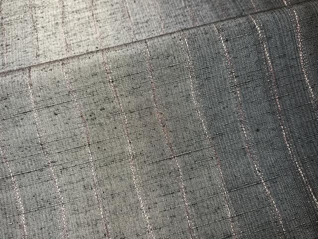 平和屋着物●上質な紬 間道 正絹 逸品 AABI4920ph