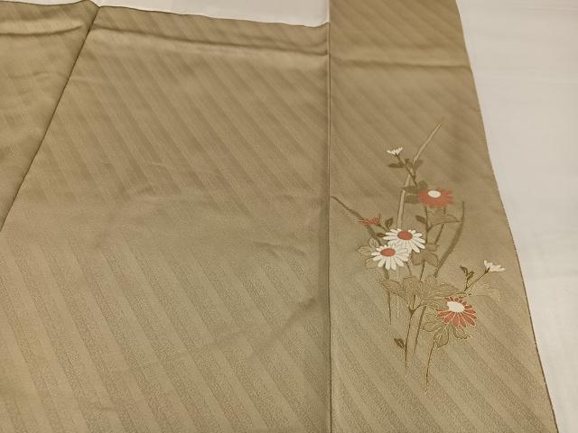 平和屋着物●訪問着 草花文 暈し染め 金彩 正絹 逸品 AABI4937ph