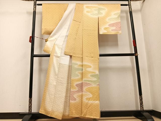 平和屋着物●訪問着 霞菊青海波 正絹 逸品 AABI4945ph