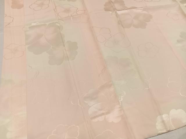 平和屋着物●振袖用長襦袢 袷 花地紋 暈し染め 正絹 逸品 AABI4953ph