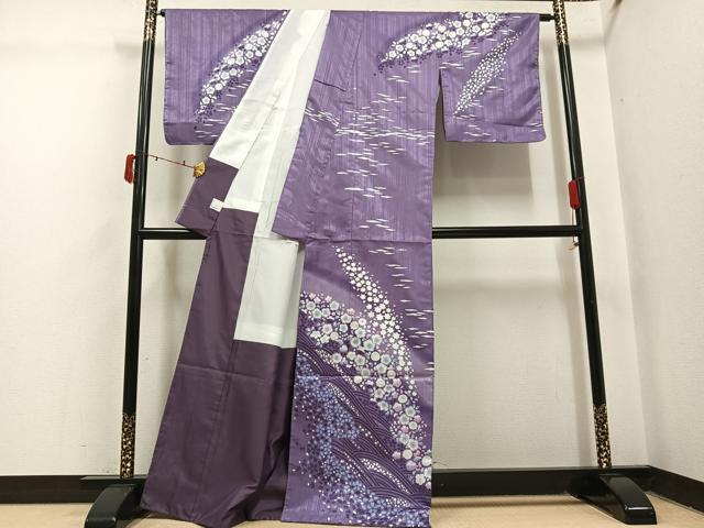 平和屋着物●訪問着 辻が花 洗える着物 未使用 AABI4958ph