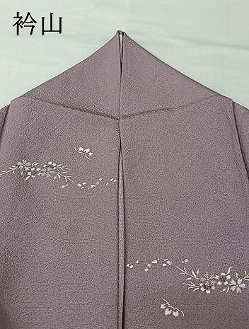 平和屋着物▽上質な小紋 単衣 草花文 正絹 逸品 AABI4979jh