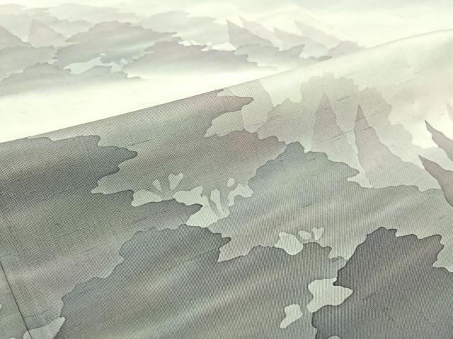 平和屋着物▽石川県指定無形文化財 牛首紬 白山工房 手織り 訪問着 単衣 風景文 暈し染め 正絹 逸品 AABI4982jh