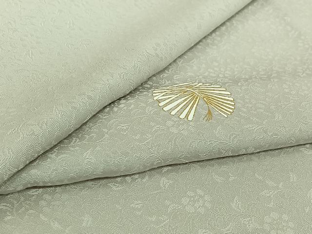 平和屋着物▽上質な小紋 単衣 松葉 金彩 正絹 逸品 AABI4985jh