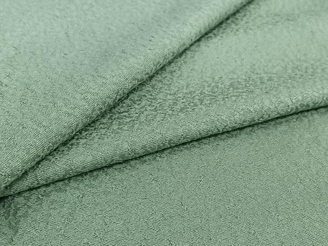 平和屋着物▽上質な色無地 単衣 錆青磁色 正絹 逸品 AABI5020jh