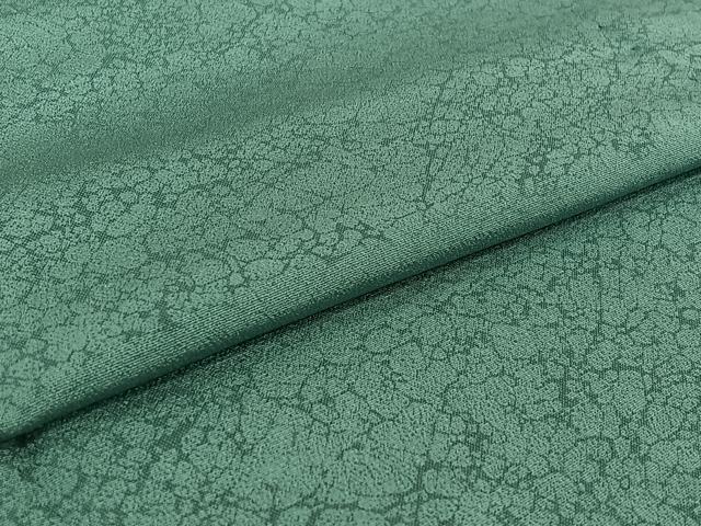 平和屋着物▽上質な色無地 単衣 氷割れ地紋 白群色 正絹 逸品 AABI5024jh