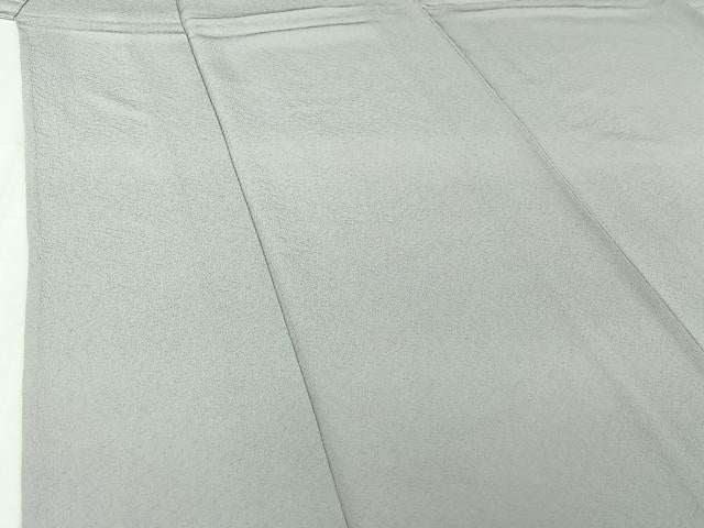 平和屋着物▽上質な色無地 単衣 暁鼠色 正絹 逸品 AABI5025jh