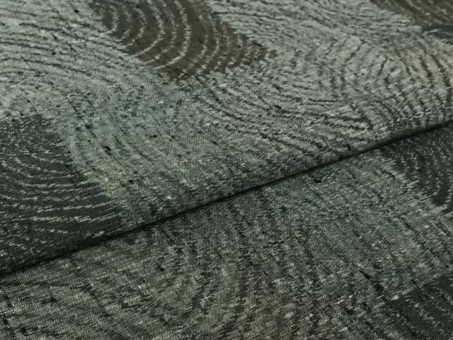平和屋着物▽上質な紬 単衣 流水文 正絹 逸品 AABI5029jh