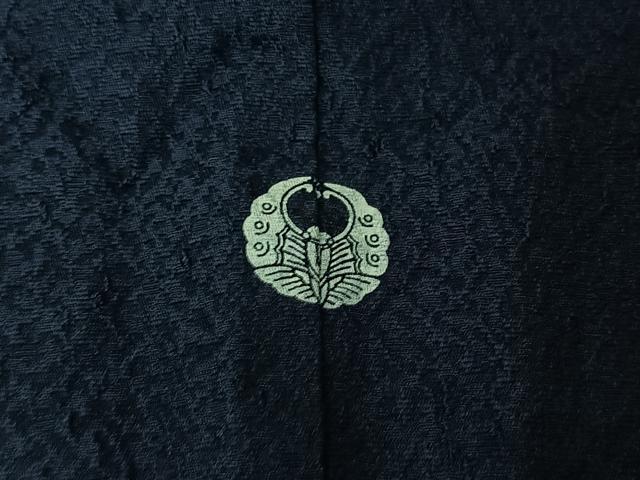 平和屋着物▽上質な色無地 単衣 留紺色 正絹 逸品 AABI5036jh
