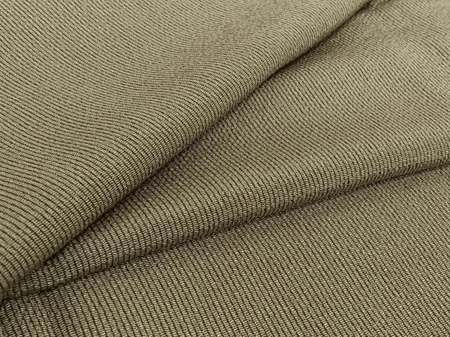 平和屋着物▽江戸小紋 単衣 万筋 浅黄色×枯茶色 ロング丈 正絹 逸品 AABI5050jh