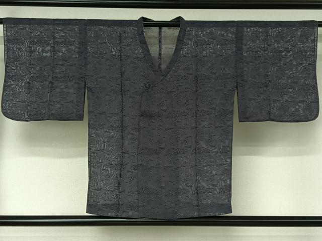平和屋着物▽道行コート スリーシーズン 春夏秋 塵除け 人物風景文 正絹 逸品 AABI5051jh